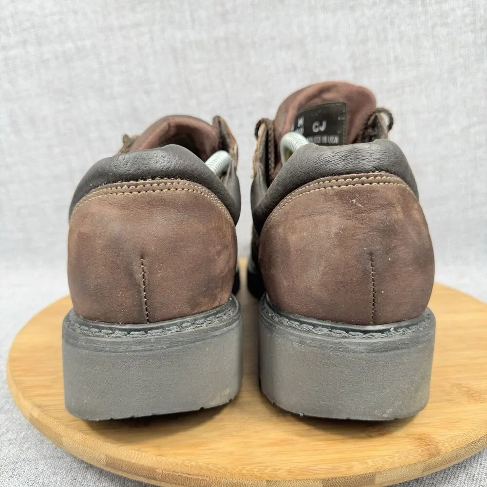 John Deere Boots Men's 11 M Leather Work Safety Oxford Shoes